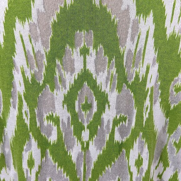 Chico's Cardigan Size 1 (8) Tianna Ikat Burnout Long Sleeve - Picture 6 of 16